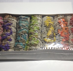 7pc White Sage Flower Set