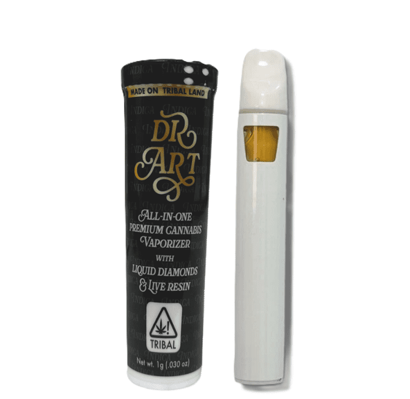 DR. ART DISPOSABLE PAPAYA LIQUID DIAMOND & LIVE RESIN 1 GRAM CART