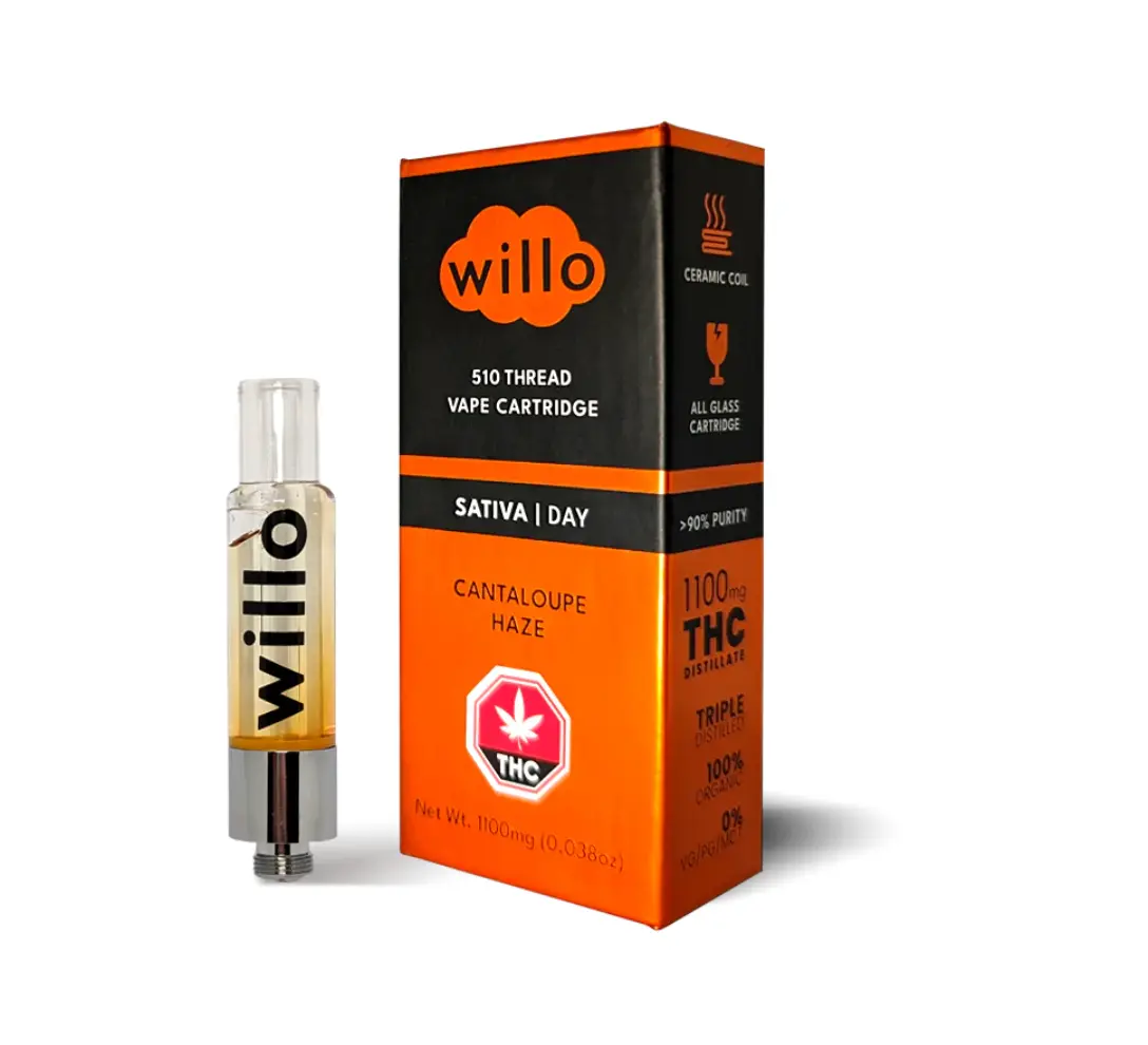 Cantaloupe Haze - 1G THC Vape Cartridge by Willo