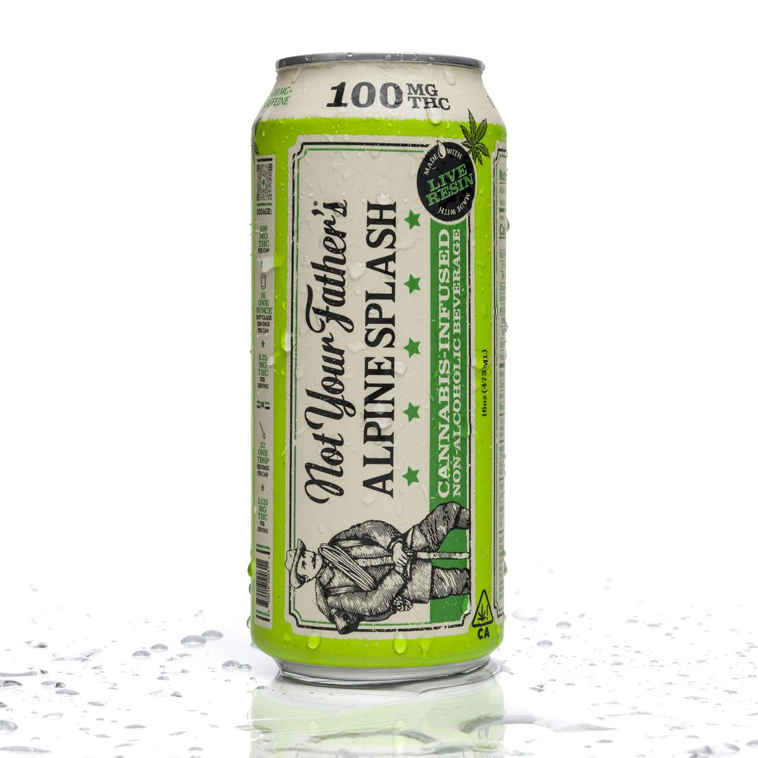 Not Your Father's- ALPINE SPLASH 100MG with caffeine