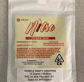 (Apollo) Purple Panty Dropper 14G Nitro Shake