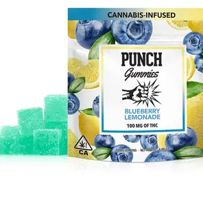 Punch Edibles - 100mg Gummies - Blueberry Lemonade