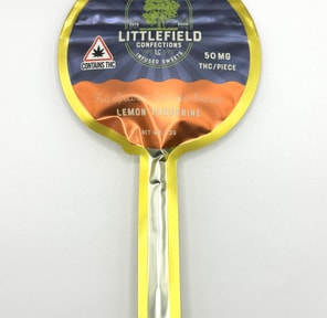 50mg Lollipop Lemon Tangerine Littlefield Confections