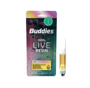 Buddies Live Resin Cartridge Sour Strawberry 1g