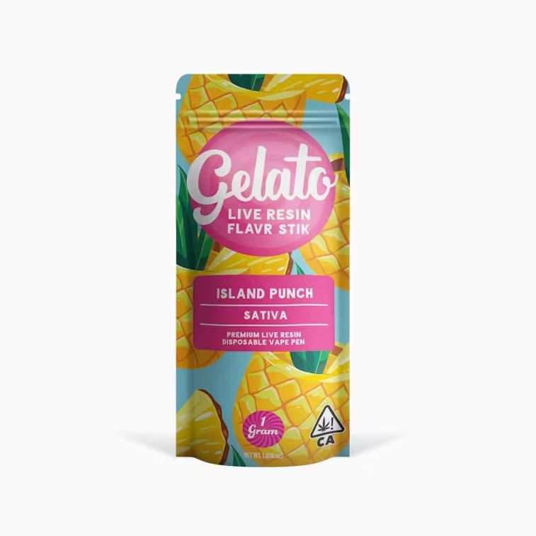 Gelato Live Resin AIO Vape Island Punch 1g