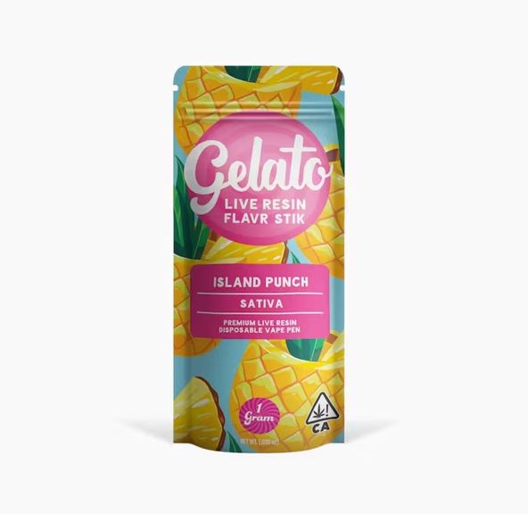 Gelato Live Resin AIO Vape Island Punch 1g