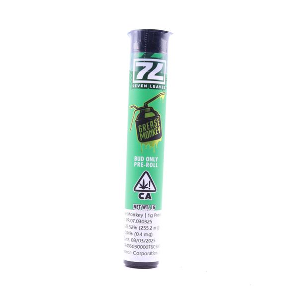 Seven Leaves- GREASE MONKEY 1G PREROLL