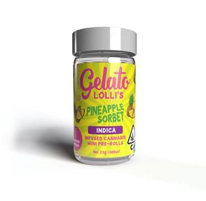 Gelato Infused Mini Pre-roll Pack Pineapple Sorbet 3g