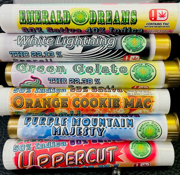 Emerald Dream| PreRolls 1g| Indica - Purple Mountain Majesty