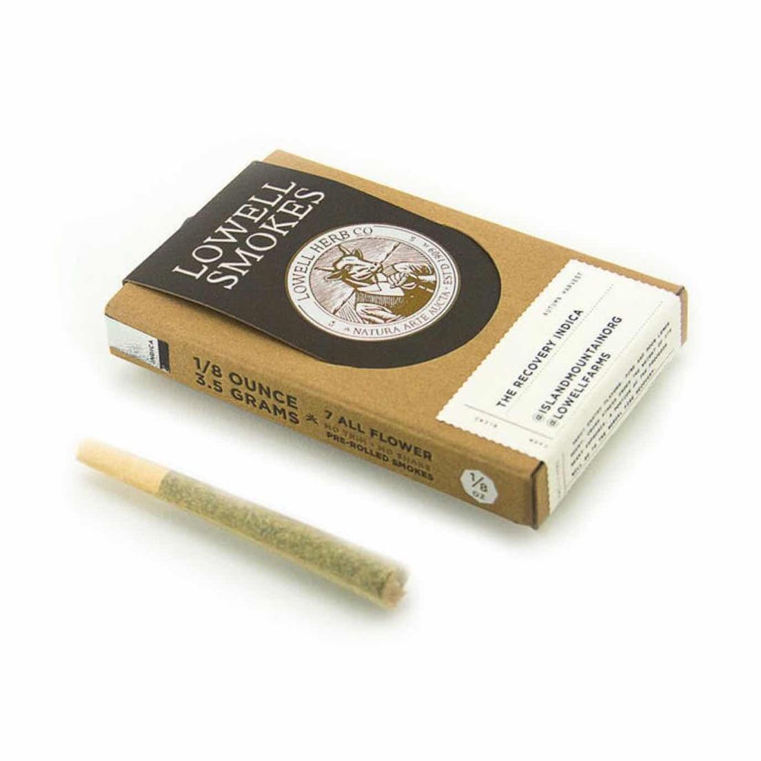 (3.5g Total) Bedtime Indica Pack of Pre Rolls- LOWELL
