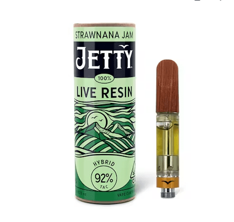 Jetty Live Resin Cartridge Strawnana Jam 1g