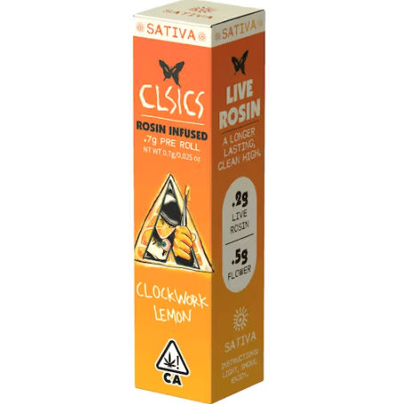 Single Rosin Infused Pre Roll | Clockwork Lemon