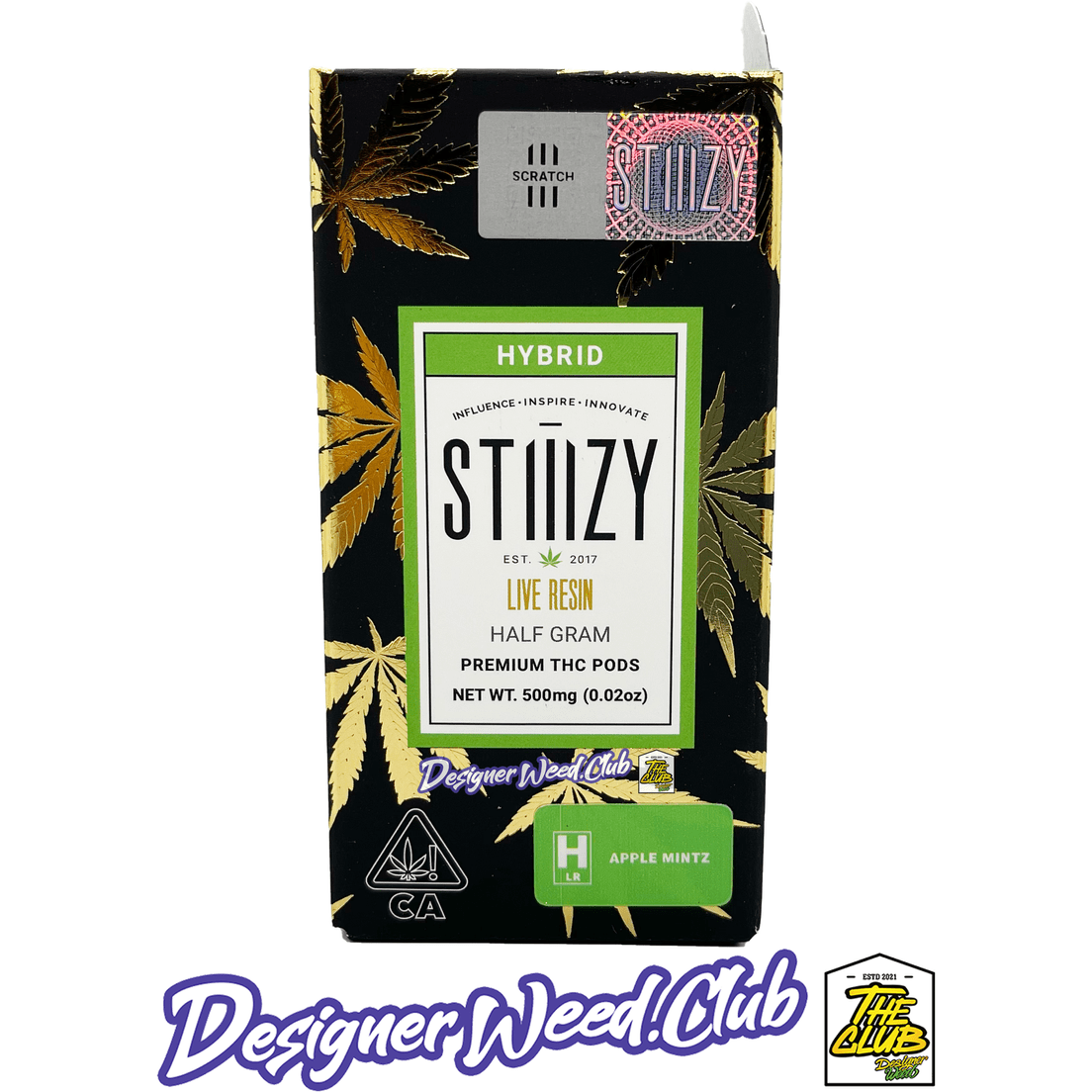 STIIIZY - Apple Mintz Live Resin Pod - 0.5g