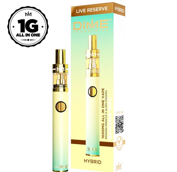Dime 1g Live Resin Disposable - Banana MAC