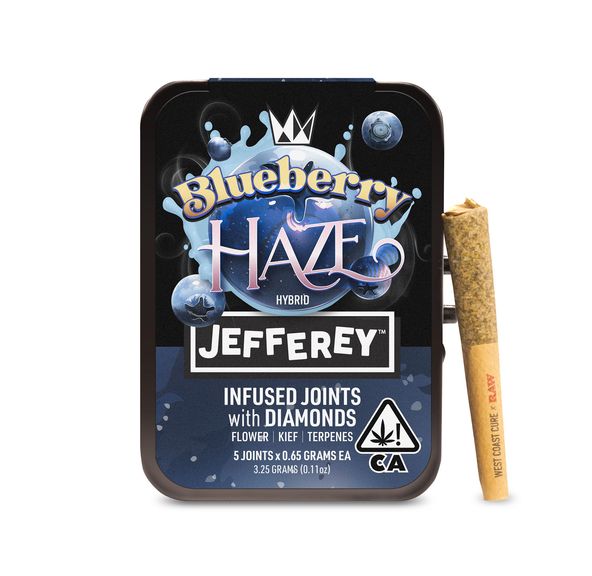 Blueberry Haze - Jefferey Infused Joint .65g 5 Pack