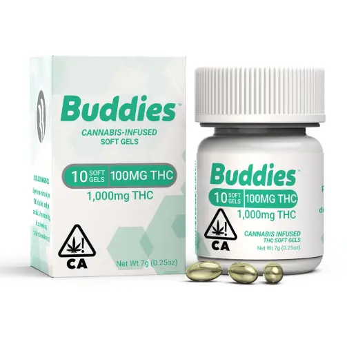 Buddies Capsule 100mg 10pk 1000mg