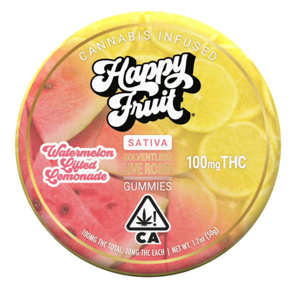 Happy Fruit Rosin Gummies Watermelon Lifted Lemonade 100mg