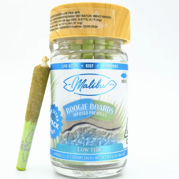 Boogie Boards 6pk Infused Prerolls - Low Tide