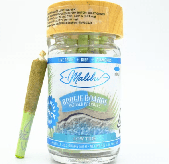 Boogie Boards 6pk Infused Prerolls - Low Tide