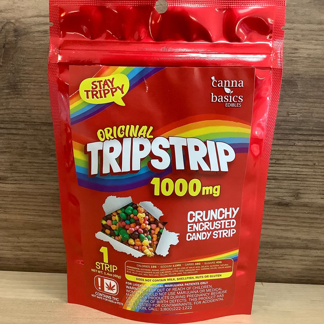 1000MG TripStrip - Cannabasics - Indica
