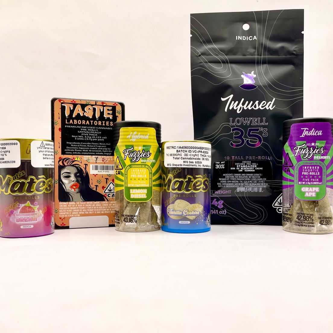 *Deal! $99 Pick (3) Preroll Packs by Fuzzies, Taste, Muha Meds & Lowell Herb Co.