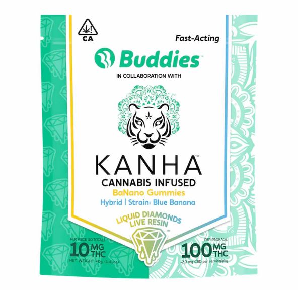Kanha - THC - Kanha x Buddies - BaNano - 100mg (10 mg/each)