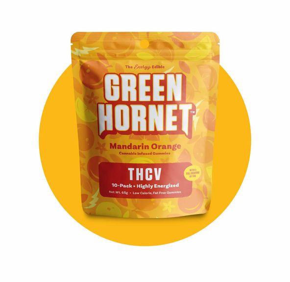 Green Hornet - 100mg THCV Energy Gummies - Mandarin Orange