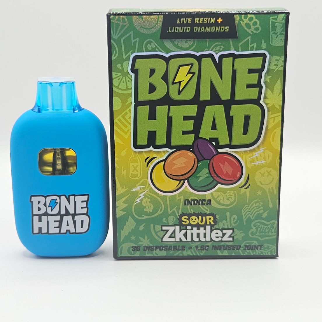 Bone Head - Disposable - Sour Zkittlez - 3G