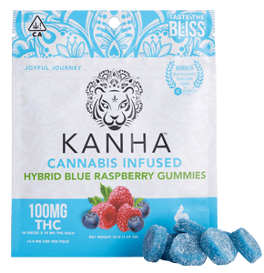 Kahna Hybrid Blue Raspberry (100 mg) Gummies
