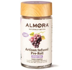 Almora - (x5) .5g Artisan Infused Prerolls - 2.5g - Grape Ape