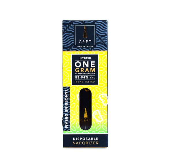 CRFT | Disposable Vaporizer | THC Distillate | Tangerine Dream | $60.00