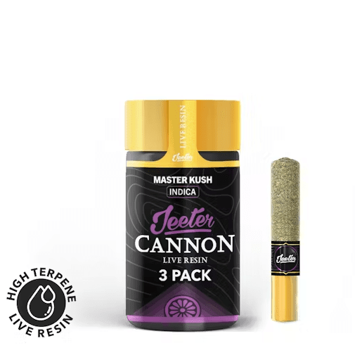 Cannons Master Kush 3 Pack Live Resin Pre-Rolls