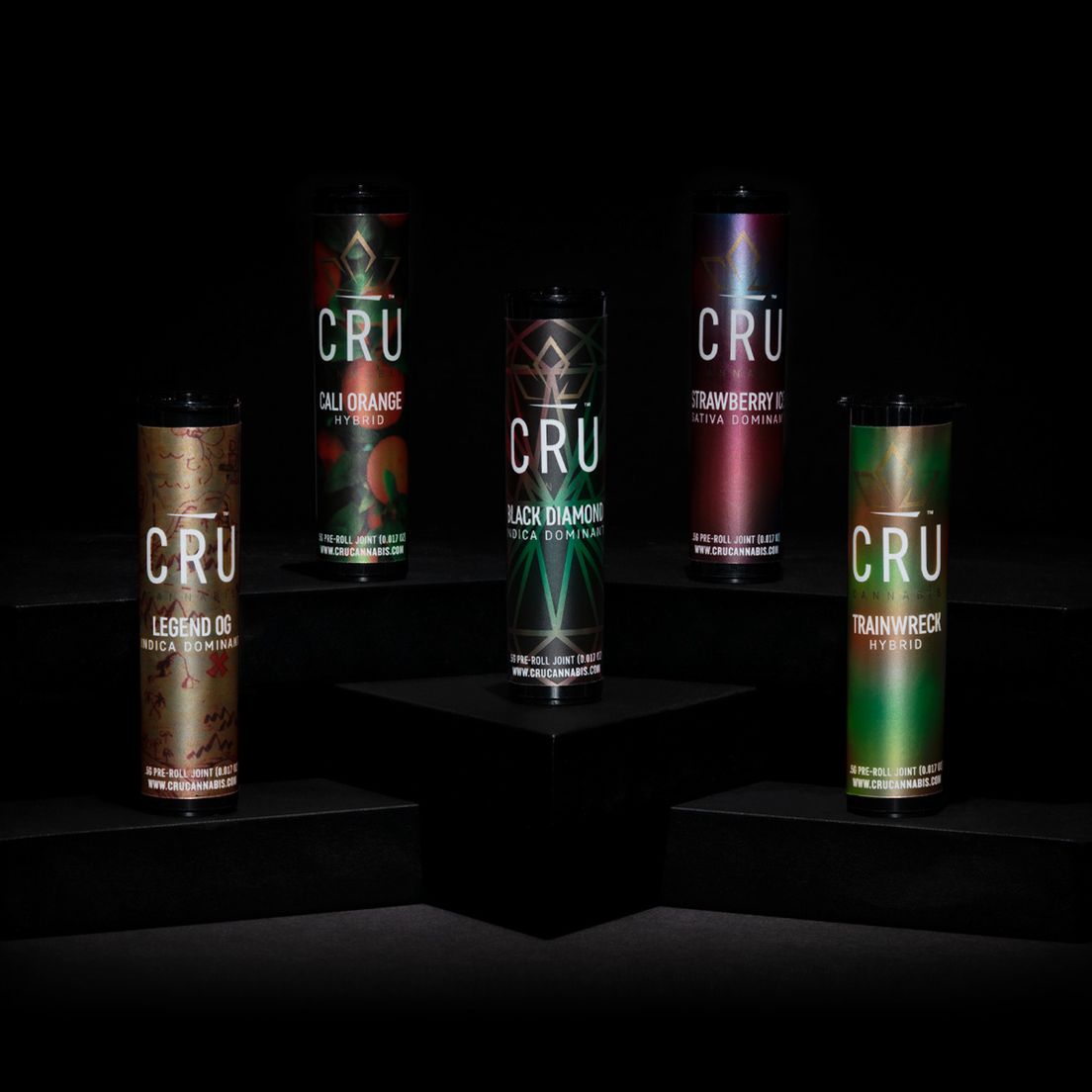 CRU Cannabis - 5150 Infused Pre Roll - Rainbow OG 0.6g