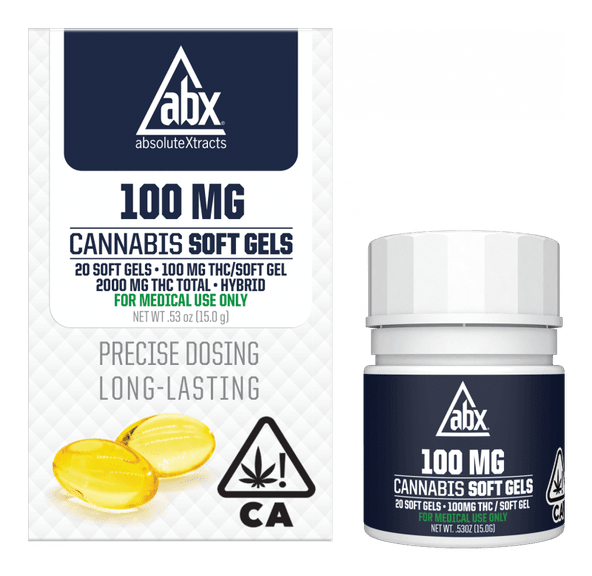 ABX Refresh Soft Gels 100mg THC (20 capsules)