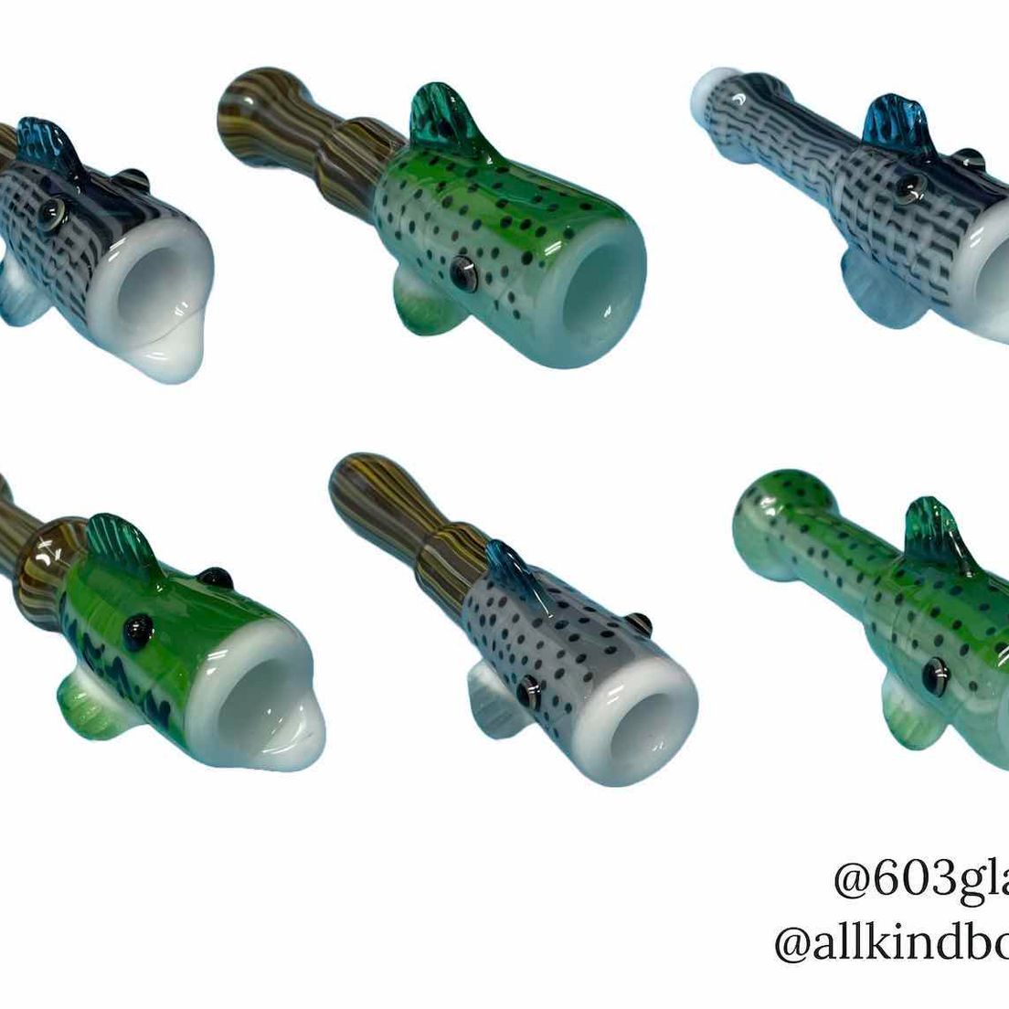 603 Glass - Fish Chillum Pipe (@603glass)