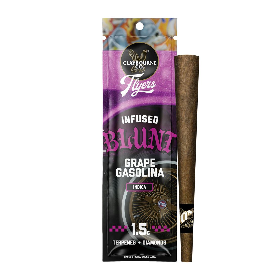 Claybourne Co. - Grape Gasolina - Flyers Infused Blunt 1.5g