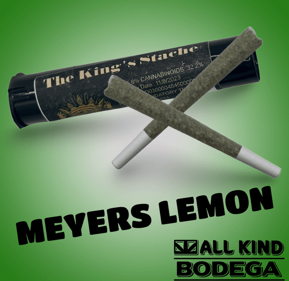 Meyers Lemon .5g Preroll 2 Pack (total weight 1g) (@thekingsstache)