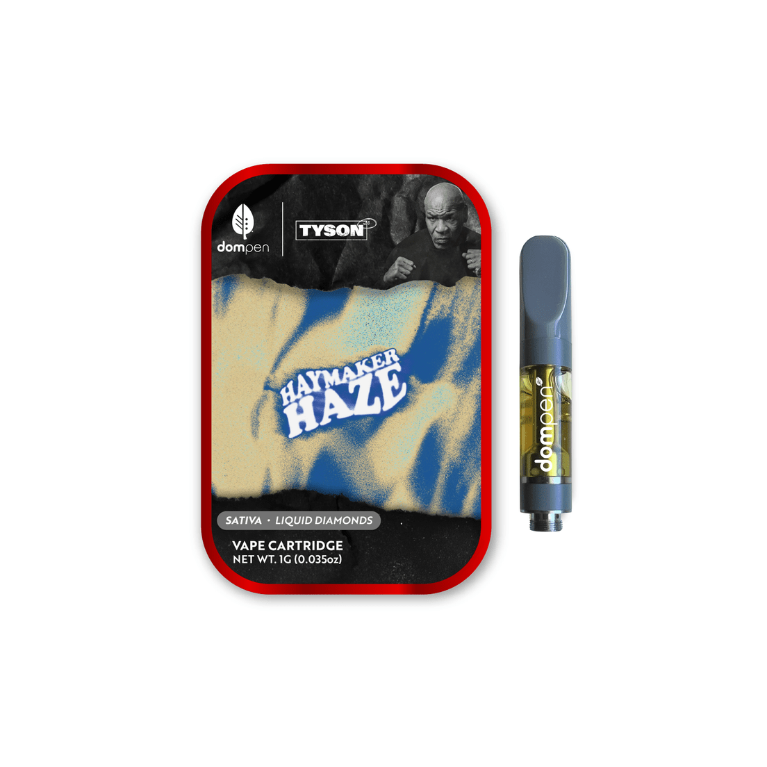 DomPen x Tyson | Vape Cart | 1g | Diamonds | Haymaker Haze