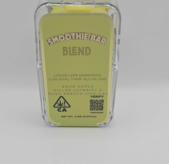 Smoothie Bar - Disposable - Sour Apple Killer x Kush Breath - 2G