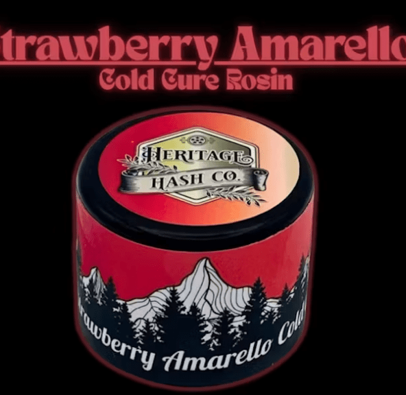 HERITAGE HASH CO. COLDCURE ROSIN- 1G STRAWBERRY AMARELLO