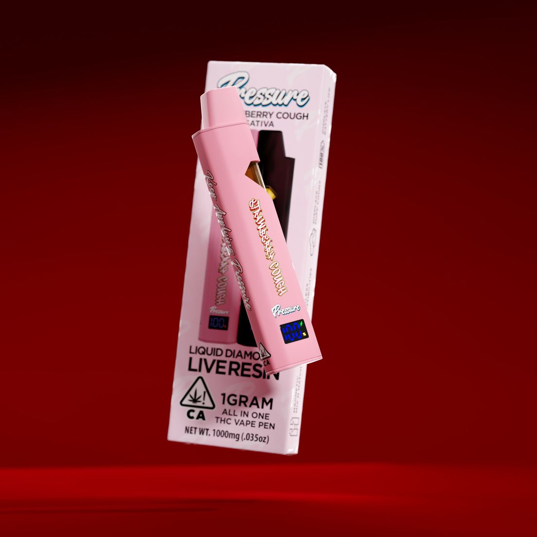 Pressure - Strawberry Cough AIO Vape 1g