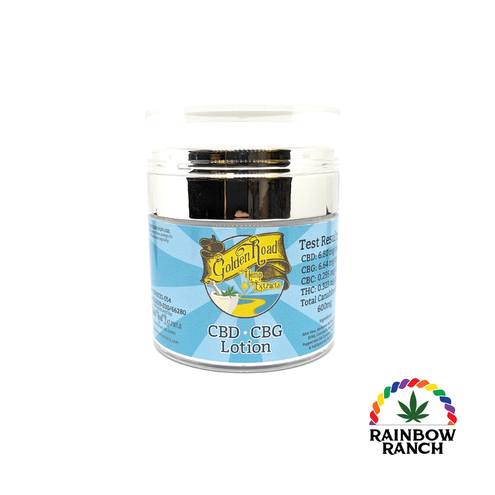1:1 CBD:CBG Lotion - 600mg - Peppermint