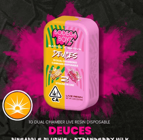 Deuces Pineapple Slushie x Strawberry Milk Live Resin Vape