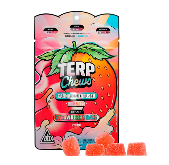Absolute Xtracts Terp Chews Strawberry Haze Gummies 100mg