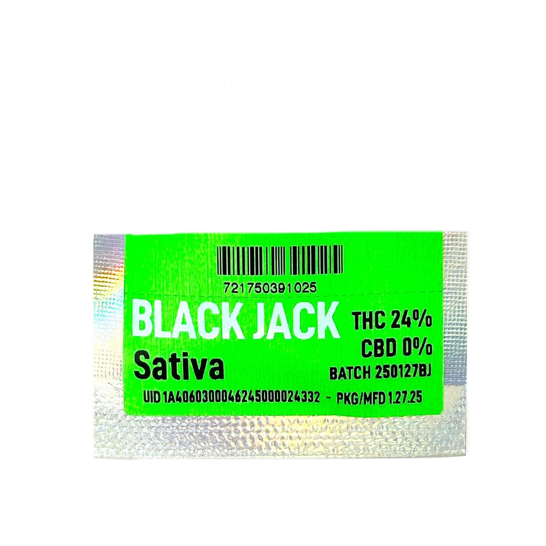 B2G1! - SELFIES - Black Jack - 2pk x 0.25g = 0.5g