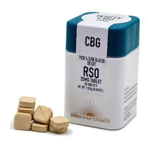 Emerald Bay Extracts- WHITE CBG 25MG TABLETS (1000MG PACKAGE)