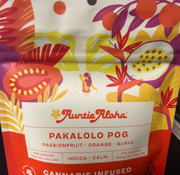 Auntie Aloha Pakalolo Pog 100mg Gummies