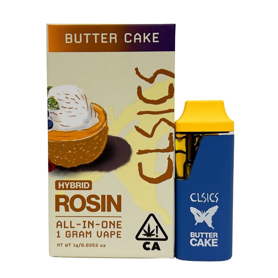 CLSICS Live Rosin AIO Vape Butter Cake 1g