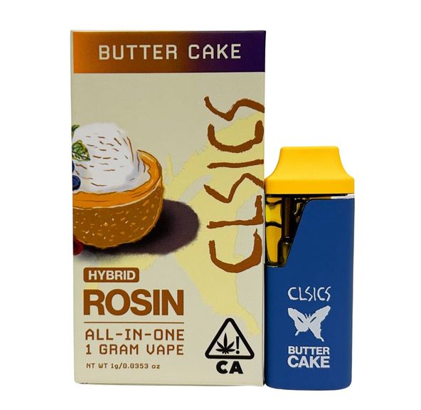 CLSICS Live Rosin AIO Vape Butter Cake 1g