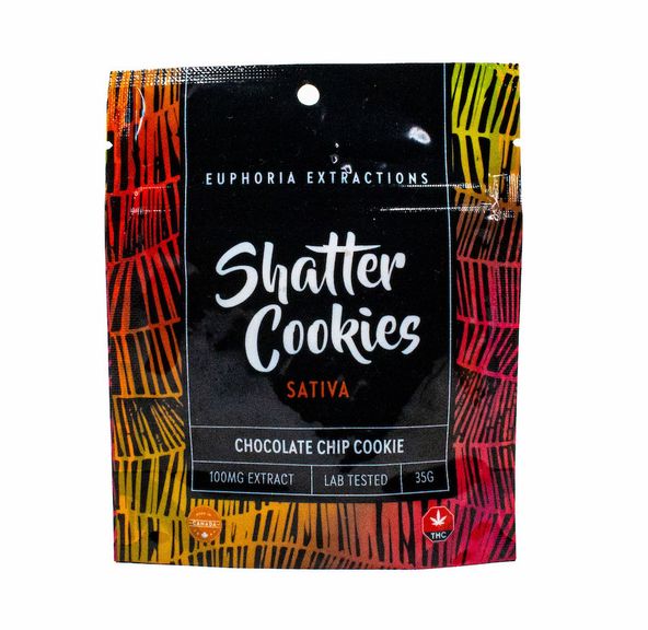 100mg Sativa Shatter Cookie by Euphoria Extractions